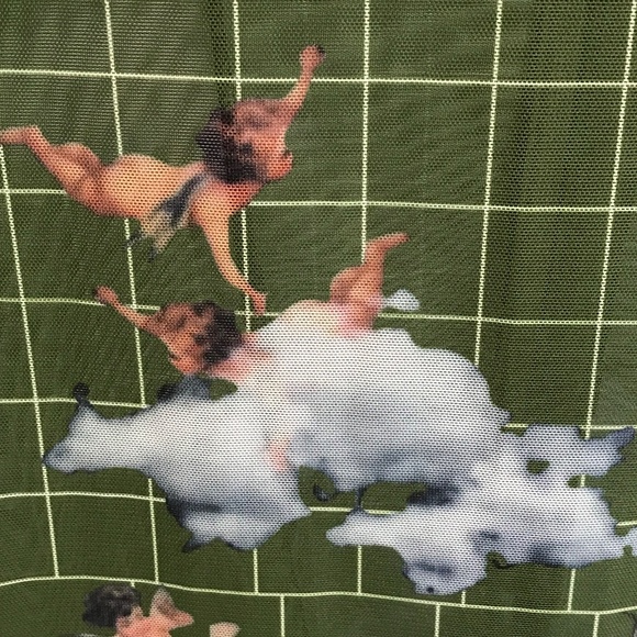 SHANE JUSTIN Romper Fashion Gawd Mesh Jumpsuit Green Plus Size 3X Size 1X 2X - Picture 2 of 16